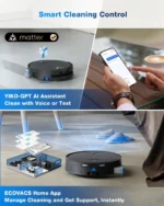 ECOVACS Deebot X9 Pro Omni 16600pa Kehrroboter Staubsauger OZMO Roller KI-gesteuerte Intelligente Reinigung Roboter Haushaltsgerät 3