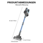 Akku Staubsauger Kabellos Akkustaubsauger Akkusauger - Kabelloser Stabstaubsauger Elektrische Sauger Kehrbesen mit Ladestation 2