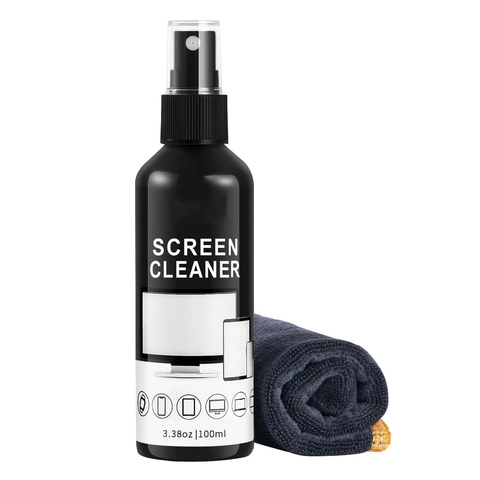 Bildschirmreiniger-Sprüh-Set – Glasreiniger-Spray und Mikrofaser-Reinigungstuch, geeignet für eine Vielzahl von Glas, Brillen und Kameraobjektiven Bildschirmreiniger-Sprüh-Set – Glasreiniger-Spray und Mikrofaser-Reinigungstuch, geeignet für eine Vielzahl von Glas, Brillen und Kameraobjektiven