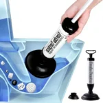 Hochdruck-Kraftpumpe, Multifunktions-Abflussreiniger für Bad, Küche, Toilette, Dusche, Waschbecken mit 2 Saugnäpfen, Toilettenpumpe