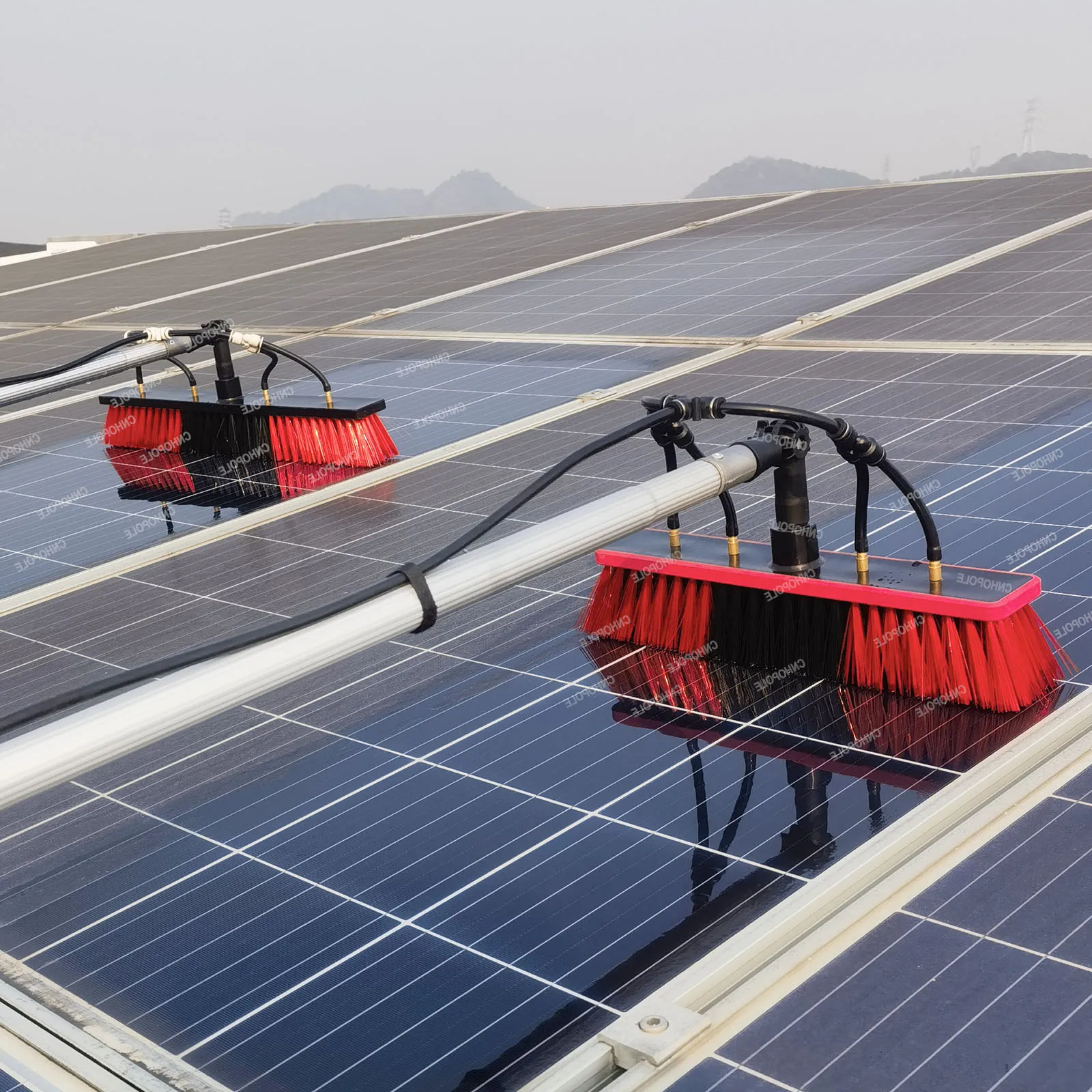 Photovoltaik-Panel-Reinigungswerkzeug mit 12/18/24/30ft Verlängerungsstange für Solarpanels/Hochfenster/Glas/Schienen/Busse/Boote/Wandreinigung Photovoltaik-Panel-Reinigungswerkzeug mit 12/18/24/30ft Verlängerungsstange für Solarpanels/Hochfenster/Glas/Schienen/Busse/Boote/Wandreinigung