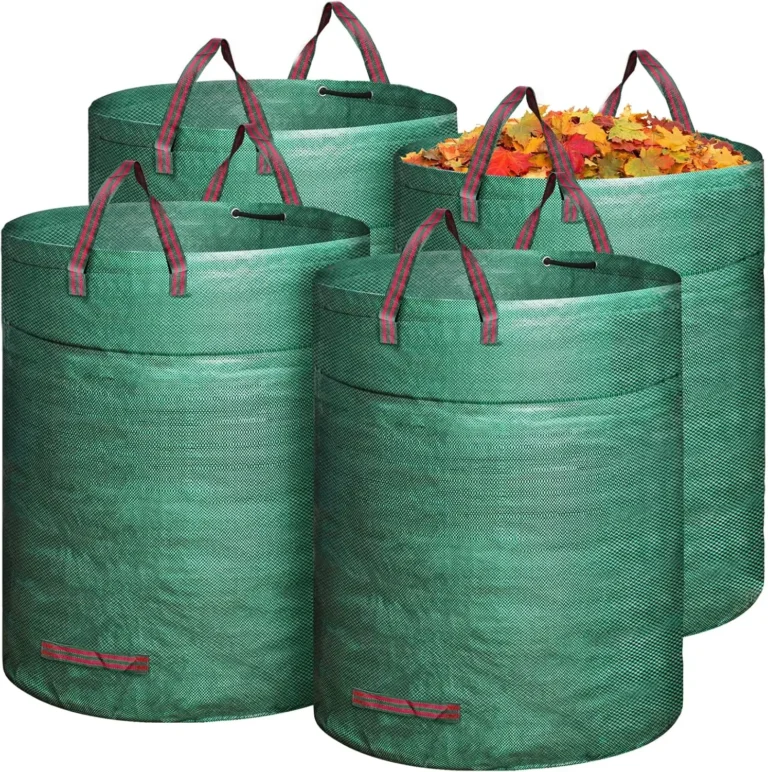 50–500 l Garten-Abfallbeutel für Hof, wiederverwendbarer Garten-Müllbeutel für Rasen, Unkraut, Blatt, Gras, Aufbewahrung, Sammelbehälter, Gartentaschen