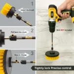 2/3,5/4/5'' Bohrer Pinsel Elektrische Wäscher Pinsel für Reinigung Bad Badewanne Reinigung Pinsel Peeling Bohrer Reinigung werkzeuge 3