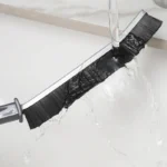 Badezimmer-Küchen-Lücken-Reinigungsbürste, langlebig, Fugenmörtel, harte Borsten, langer Griff, Reinigungsbürste für Fliesenlücken, Fensterrahmen, Türschiene 3