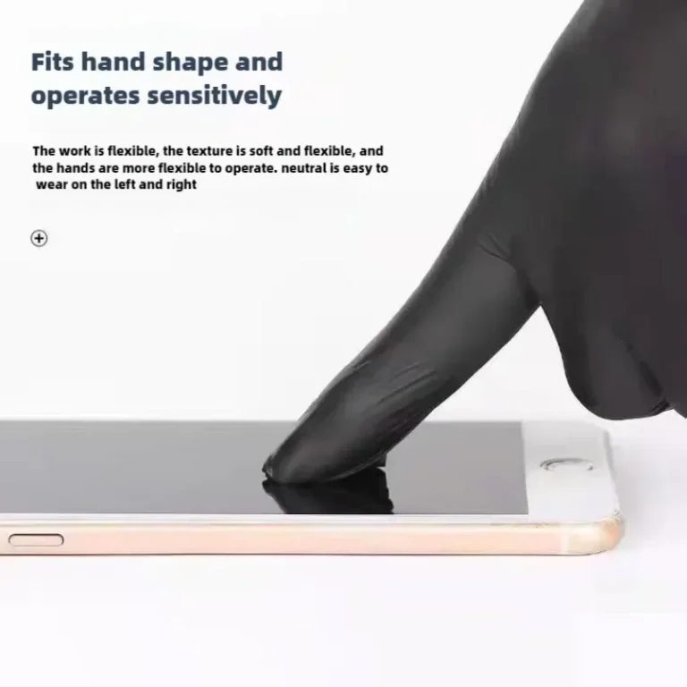 Einweg Nitril Schwarz Latex Handschuhe Kochen Waschen Radfahren Handschuh Haushalt Antistatische Reinigung Handschuhe Friseur Nail art Werkzeug 2