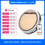 ILIFE V5s Ultra Roboter-Staubsauger und Wischmopp-Kombination, 4000Pa Saugkraft, App-/Fernbedienung, Kartenkennzeichnung, Reinigungsplanung