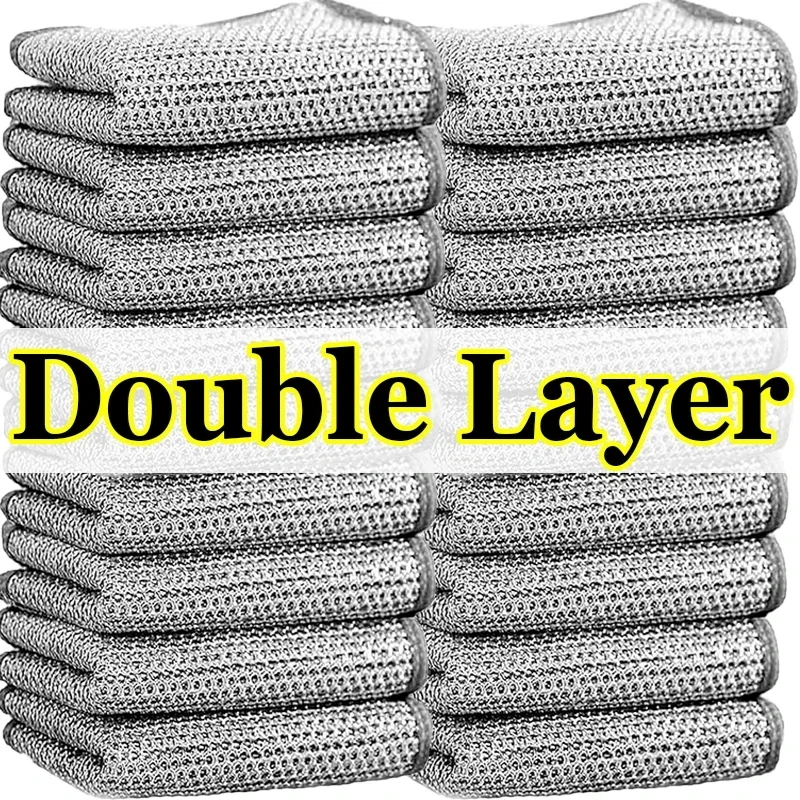 Großhandel Metall Stahldraht Lappen Tuch Home Küche Topf Pfanne Geschirrspülen doppelseitiges Geschirrtuch Reinigungstücher Handtuch Wäscher Lappen Großhandel Metall Stahldraht Lappen Tuch Home Küche Topf Pfanne Geschirrspülen doppelseitiges Geschirrtuch Reinigungstücher Handtuch Wäscher Lappen