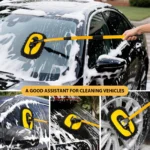 4 Abschnitte 15 ° Gebogene Car Wash Mop Reinigungsbürste Super saugfähige Auto-Reinigungsbürsten MopAdjustable Window Wheel Staubwaschbürste 6