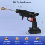 Schnurlose tragbare elektrische Hochdruck-Wasserspritzpistole, Autowaschanlage, Reinigungswerkzeug 3