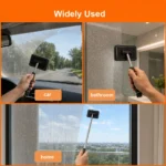 Auto-Fensterreinigungsbürste Windschutzscheiben-Entnebelungsbürste mit Teleskopstiel für Auto und Haus Glasreinigungsbürsten Staubentferner 6