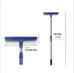 2-in-1-Teleskop-Fensterglasreiniger, Wischer, langer Griff, Schwammbürste, Fensterwischer, Rakel, Wischer, Reinigungswerkzeug 6