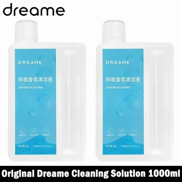 Original Dreame Reinigungslösung 1L für X40 Ultra / L40 Ultra / X50 Ultra / L10s Pro Ultra Komplette Reinigungsflüssigkeit Zubehör