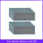 Für iRobot Braava Jet M6 Roboter Staubsauger Mopp Tücher Lumpen Pads Ersatz Zubehör Waschbar Nass Wischen Pads Teile