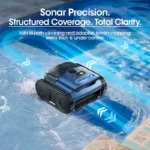 Seauto Pool-Staubsauger, 3 Modi für Boden- und Bodenpool bis zu 2150 Quadratmeter. Ft., hält bis zu 150 Minuten lang, bürstenloser 180-W-Motor 2