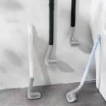 Gebogene Toilettenbürste, keine Toilettenbürste zum Reinigen toter Winkel, Toilettenreinigungsbürste aus Silikon für das Badezimmer im Haushalt 3