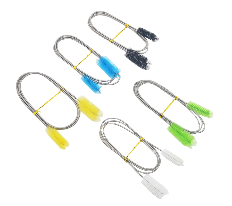 Aquarium Reinigungsbürste für Wasserfilterpumpe Lily Rohr Luftschlauch Schlauch Edelstahl Aquarium Bürste Wasserpumpe Zubehör 2