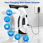 Kabelloser elektrischer Fensterstaubsauger-Set, Sprühreinigungswerkzeug, 10-Zoll-Abzieherblatt für Duschen, Glas, Arbeitsplatten, Fliesen, 2200 mAh 6