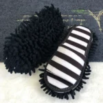 1 paar Mikrofaser Staub Mop Hausschuhe Faule Schnell Reinigung Boden Reinigung Pantoffel Waschbar Hause Schuhe Hause Bad Cleanning Werkzeuge