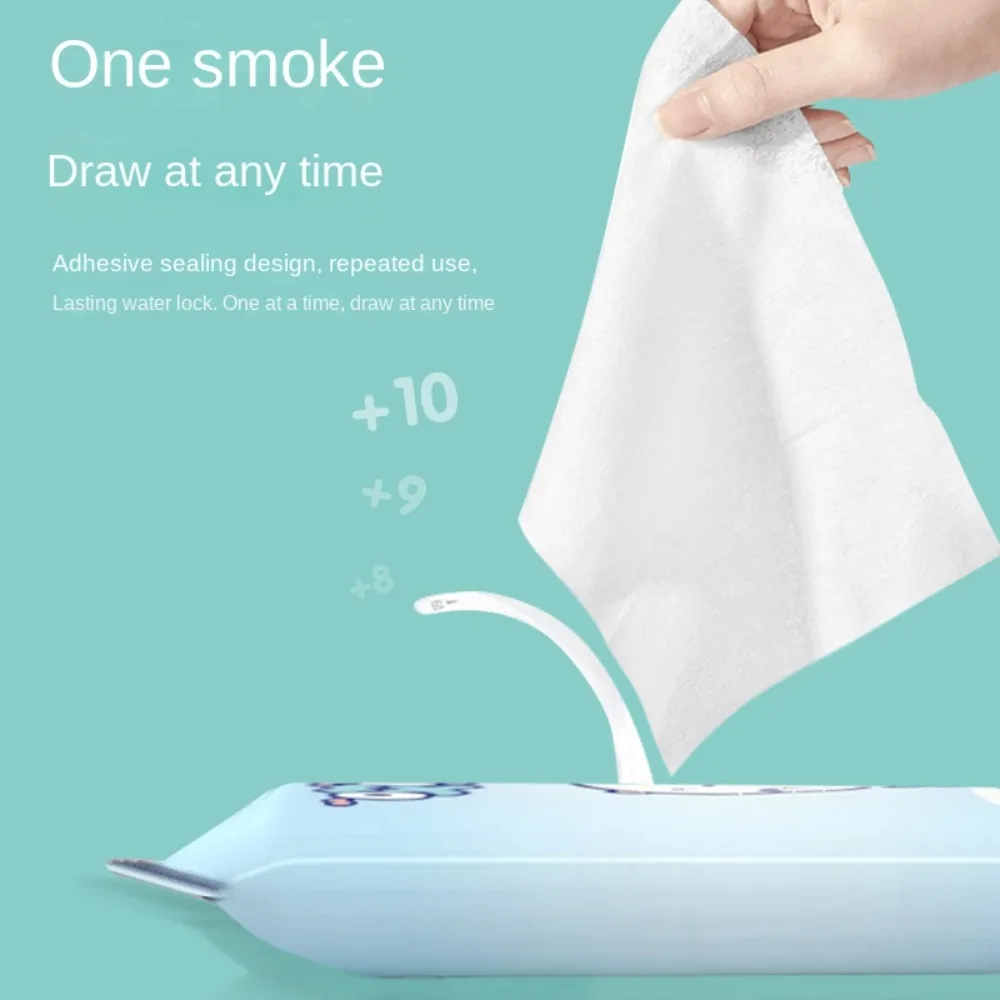 10 Teile/paket Neue Spunlace Vlies Stoff Baby-feuchttücher Tragbare Ausziehbare Baby Pflege Werkzeuge EDI Reines Wasser Einweg Wasser Tissue 2