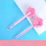 Langstieliger Schwammbecher-Reinigungspinsel in Blumenform, Tiefenreiniger für Thermoskannen, Vasen und Küchenzubehör 2