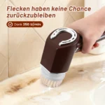 2000 mAh Haushalts-Powerschrubber mit 5-in-1 Multifunktions-Bürstenkopf-Set, wasserdicht und langlebig 5