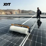XYT Solarpanel-Reinigung, rotierendes Bürsten-Set, Ausrüstung, Maschinenreiniger, Roboter mit wassergesteuertem Teleskopstange