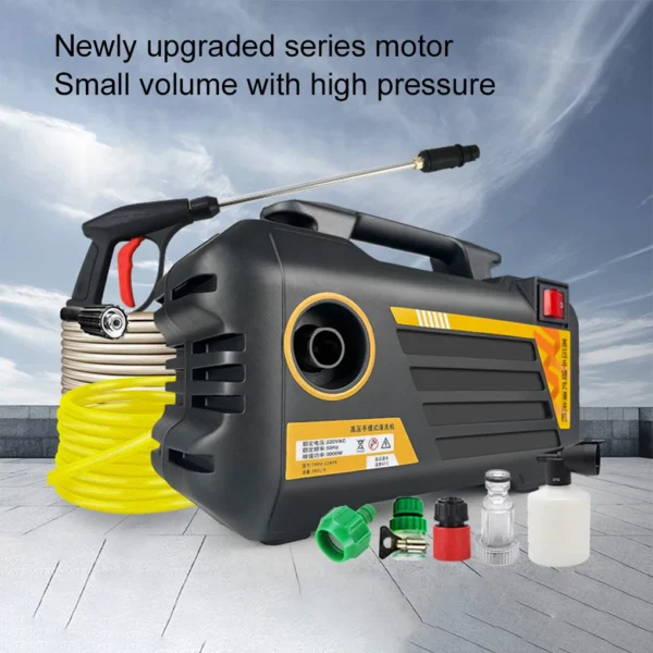 3000 W elektrische Hochdruckreiniger tragbare leistungsstarke Autowaschpistole 220 V/110 V Heim- und Autowaschreinigungsmaschine zum Waschen im Garten