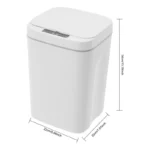 4,23 Gallonen Smart Sensor Mülleimer mit Deckel, IPX5 Wasserdicht, Automatischer Berührungsloser Abfalleimer, Geräuschlose Öffnung und Schließung, LED-Nachtlicht, Integrierter Müllbeutel, Duftfach für Küche, Bad, Schlafzimmer, Büro 3