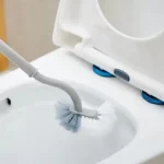 Toilettenbürste vom Typ C mit 18-Zoll-Griff – ergonomischer manueller Reiniger für Badezimmer/Küche/Auto, wiederverwendbar und tragbar (keine Stromversorgung) 2