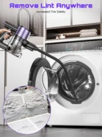 Kabelloser Staubsauger, 55Kpa/500W/45min 10-in-1 Leistungsstarker Leichter Stabstaubsauger für Zuhause Tierhaare/Hartböden/Teppiche 5