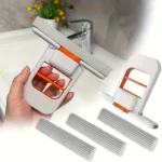 Wischmopp- und Schwamm-Sets, selbstauswringender Mini-Handschwamm-Mopp, faltbares Reinigungsgerät für Badezimmer, Küche, Tischplatte, Glas 2
