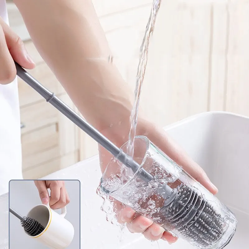 Flasche Pinsel Isolierung Tasse Waschen Keine Stirn Langstieligen Silikon Reinigung Pinsel Haushalt Multifunktionale Reinigung Tools2030 Flasche Pinsel Isolierung Tasse Waschen Keine Stirn Langstieligen Silikon Reinigung Pinsel Haushalt Multifunktionale Reinigung Tools2030
