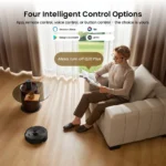 Proscenic Q20 Plus Roboter-Staubsauger mit Wischfunktion, 10000Pa, 200 Min. Laufzeit, Selbstentleerung, Nav-Lidar-Kartierung, für Teppiche & Haustiere 6