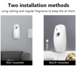Home Indoor Wand montage automatisch einstellbare Lufter frischer Duft Aerosol Spray Spender 4