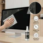 SIKEZHAN Bildschirmreinigungsset mit Poliertuch – Streifenfreies Spray für MacBook, iPad, iPhone, Laptop, Monitor und Fernseher (2oz) 2