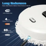 Automatischer Staubsaugerroboter mit Wischfunktion, Nass- und Trockenreinigung für Schlafzimmer und Wohnzimmer 4