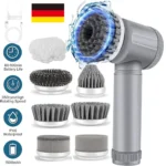 Kabellose Turbo-Schrubbürste Wiederaufladbar Elektrisch 360° Drehbare Reinigungsbürste Multifunktionales Haushaltsreinigungswerkzeug 2