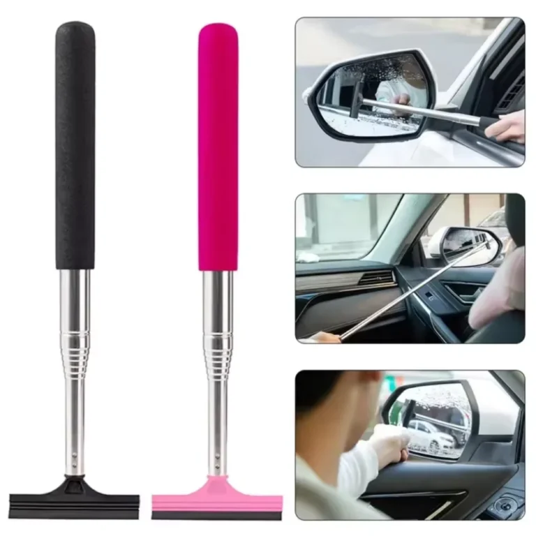 Auto Teleskop Rückspiegel Rakel Tragbare Regnerischen Seite Wischer Auto Werkzeug Glas Reinigung Handheld Spiegel Fenster 2