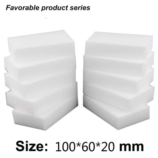 50 stücke 10*6*2CM Weiß Küche Schwamm Hohe Dichte Dish Waschen Melamin Magie Reinigung Gerichte Sauber melamin Schwamm Radiergummi Pad