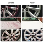 Auto-Felgenreiniger Mehrzweck-Rostentferner Bremsfarben-Schutz Metallstaub-Eisenpulver-Entferner Autopflege Chrom-Spray S18 6