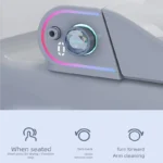 KI-Sprachgesteuertes digitales japanisches WC mit automatischer Öffnung, elektrischem Bidet-Reiniger, App-Steuerung und intelligentem Deckel 5