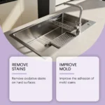 Schimmelentferner-Gel, Effektiver Schimmel- und Schimmelpilz-Abwehrmittel für Wasserhahn, Spüle, Fugen, Toilette, Fensterlücken, Haushaltsreinigungsmittel 4