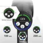 YOFIDRA 200 Bar Bürstenlose Hochdruck Auto Waschmaschine Wasser Pistole 6 IN 1 Garten Waschen Waschen Spritzpistole Fit Für makita 18 V Batterie Pin 4