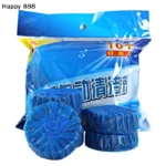 Blaue Automatische Toilettenreiniger-Tabletten Großpackung Langanhaltende Blasen-Erfrischer-Scheiben für Badezimmer WC Hygiene-Pflege 6