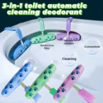 1 Stück automatisches 3-in-1-Toilettenreiniger- und Desodorierungsgel – verstellbares, hängendes Design für einfachen Zugriff – effektive Flecken- und Geruchsentfernung