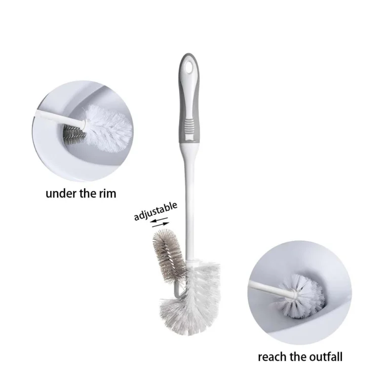 Toilettenbürsten-Set mit Unterrandbürste und Aufbewahrungsbehälter für die Badezimmerreinigung, 2er-Pack 2