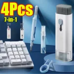 1–4 Stück 7-in-1-Reinigungsbürsten-Set für Computer-Tastaturen, Kopfhörer-Reinigungsbürste mit Tastenkappen-Abzieher, multifunktionale Tastaturbürste