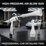 9,2 Bar Hochdruck-Luftpistole Pneumatische Autoreinigungspistole mit Bürstendüse Tornado-Staubabscheider Lufteinlassanschluss Detailing-Werkzeug für Autoinnenraum