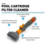 Handheld Schwimmbad Kartusche Filter Reiniger, Whirlpool Spa Wasser Filter Reinigung Schlauch Befestigung Werkzeug, Pool Patrone Reiniger 3