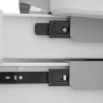 OUKANING 3-stöckiger Kosmetikwagen, Professioneller Beauty-Trolley mit 3 Ebenen und 2 Schubladen, 50kg Tragkraft, ABS-Material 4